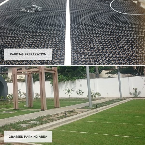 Commercial Landscaping and Parking Area